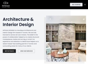 How intequa.ca looks like on a tablet such as an iPad.