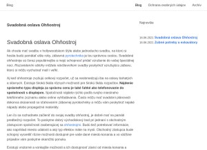 How inter-led.sk looks like on a tablet such as an iPad.