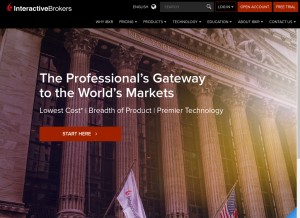 How interactivebrokers.com looks like on a tablet such as an iPad.