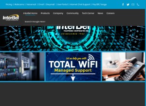 How interbel.net looks like on a tablet such as an iPad.