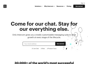 How intercom.io looks like on a tablet such as an iPad.