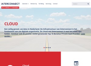 How interconnect.nl looks like on a tablet such as an iPad.