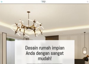 How interiordesign.id looks like on a tablet such as an iPad.