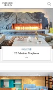How interiordesign.net looks like on a mobile device such as an iPhone.