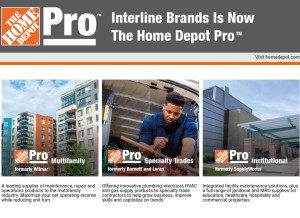 How interlinebrands.com looks like on a tablet such as an iPad.