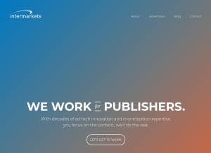 How intermarkets.net looks like on a tablet such as an iPad.