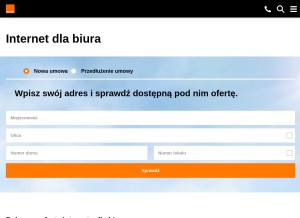 How internetdsl.pl looks like on a tablet such as an iPad.
