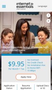 How internetessentials.com looks like on a mobile device such as an iPhone.