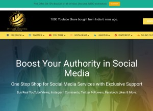 How internetmarketingrocks.com looks like on a tablet such as an iPad.