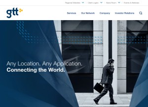 How interoute.com looks like on a tablet such as an iPad.