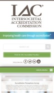How intersocietal.org looks like on a mobile device such as an iPhone.