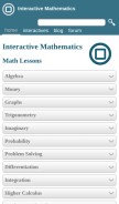 How intmath.com looks like on a mobile device such as an iPhone.