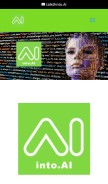 How into.ai looks like on a mobile device such as an iPhone.