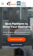 How intouchgroup.in looks like on a mobile device such as an iPhone.