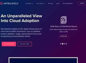 How intricately.com looks like on a tablet such as an iPad.