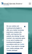 How intrinsiq.com looks like on a mobile device such as an iPhone.
