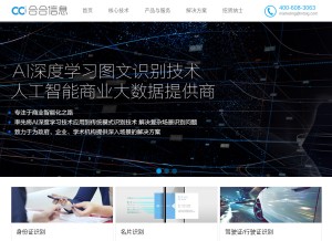 How intsig.net looks like on a tablet such as an iPad.