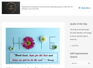 How invajy.com looks like on a tablet such as an iPad.
