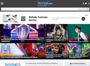 How invenglobal.com looks like on a tablet such as an iPad.