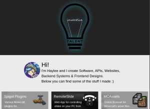 How inventivetalent.org looks like on a tablet such as an iPad.