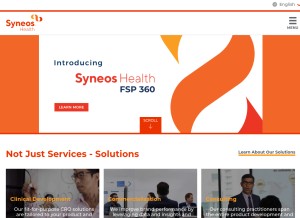 How inventivhealth.com looks like on a tablet such as an iPad.