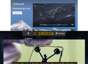 How inverse.com looks like on a tablet such as an iPad.