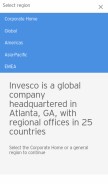 How invesco.com looks like on a mobile device such as an iPhone.