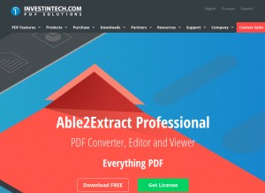 How investintech.com looks like on a tablet such as an iPad.