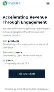 How invisible.io looks like on a mobile device such as an iPhone.