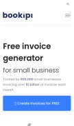 How invoicegenerators.com looks like on a mobile device such as an iPhone.