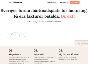 How invoier.com looks like on a tablet such as an iPad.