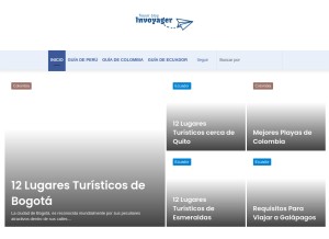 How invoyager.com looks like on a tablet such as an iPad.