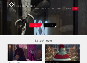 How ioi.dk looks like on a tablet such as an iPad.
