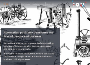 How iongroup.com looks like on a tablet such as an iPad.