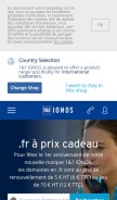 How ionos.fr looks like on a mobile device such as an iPhone.