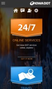 How iowadot.gov looks like on a mobile device such as an iPhone.