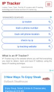 How ip-tracker.org looks like on a mobile device such as an iPhone.