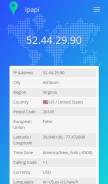 How ipapi.co looks like on a mobile device such as an iPhone.