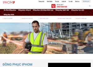 How iphom.vn looks like on a tablet such as an iPad.