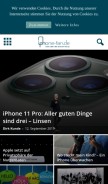 How iphone-fan.de looks like on a mobile device such as an iPhone.