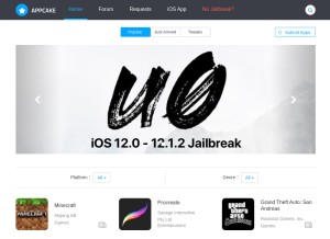 How iphonecake.com looks like on a tablet such as an iPad.