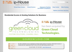 How iphouse.com looks like on a tablet such as an iPad.