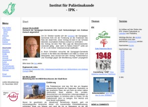 How ipk-bonn.de looks like on a tablet such as an iPad.
