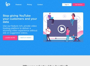 How iplayerhd.com looks like on a tablet such as an iPad.