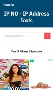 How ipno.co looks like on a mobile device such as an iPhone.