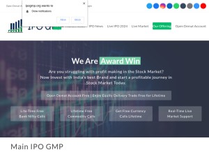 How ipogmp.org looks like on a tablet such as an iPad.