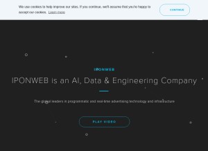 How iponweb.com looks like on a tablet such as an iPad.
