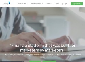 How ipost.com looks like on a tablet such as an iPad.