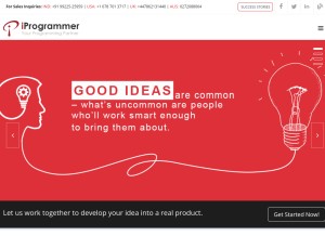 How iprogrammer.com looks like on a tablet such as an iPad.