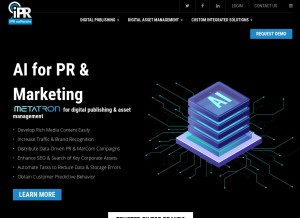 How iprsoftware.com looks like on a tablet such as an iPad.